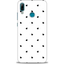 gmotp Huawei P Smart 2019 Kılıf Hd Baskılı - Siyah Kalpler