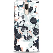 gmotp Huawei Mate 10 Lite Kılıf Hd Baskılı - Sanatsal Siyah