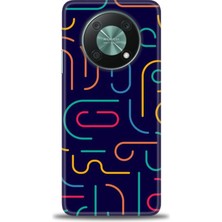 gmotp Huawei Nova Y90 Kılıf Hd Baskılı - Renkli Çubuklar