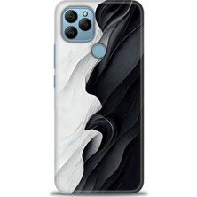 gmotp General Mobile Gm 22 Kılıf Hd Baskılı - Black And White