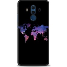 gmotp Huawei Mate 10 Pro Kılıf Hd Baskılı - Dünya Haritası