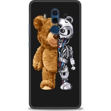 gmotp Huawei Mate 10 Pro Kılıf Hd Baskılı - Ayı ve Iskeleti