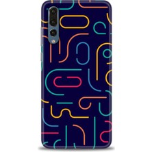 gmotp Huawei P20 Pro Kılıf Hd Baskılı - Renkli Çubuklar