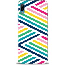 gmotp Huawei Y6 2019 Kılıf Hd Baskılı - Renkli Çubuklar