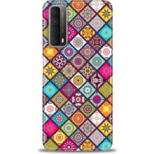 gmotp Huawei P Smart 2021 Kılıf Hd Baskılı - Renkli Mozaik
