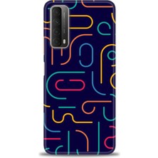 gmotp Huawei P Smart 2021 Kılıf Hd Baskılı - Renkli Çubuklar