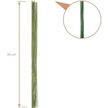 Roco Paper Co. Çiçek Teli  No:20 (1.2mm) - 15 Adet 60 cm - Yeşil