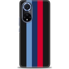 gmotp Huawei Nova 9 Kılıf Hd Baskılı - Bordo Çubuk