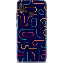 gmotp Huawei P20 Lite Kılıf Hd Baskılı - Renkli Çubuklar