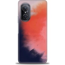 gmotp Huawei Nova 9 Se Kılıf Hd Baskılı - Sisli Turuncu