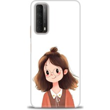 gmotp Huawei P Smart 2021 Kılıf Hd Baskılı - Tatlı Kız