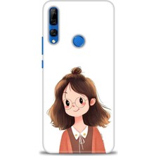 gmotp Huawei Y9 Prime 2019 Kılıf Hd Baskılı - Tatlı Kız