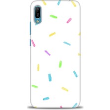 gmotp Huawei Y6 2019 Kılıf Hd Baskılı - Konfeti
