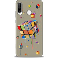 gmotp Huawei P30 Lite Kılıf Hd Baskılı - Zeka Küpü