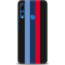 gmotp Huawei Y9 Prime 2019 Kılıf Hd Baskılı - Bordo Çubuk
