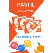 Jox Super Duper Portakal Vitamin Mineral Bonbon 3'lü Avantaj Paket