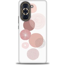 gmotp Huawei Nova 10 Kılıf Hd Baskılı - Mürdüm Daireler