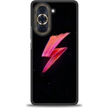 gmotp Huawei Nova 10 Kılıf Hd Baskılı - Pembe Şimşek