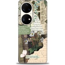 gmotp Huawei P50 Pro Kılıf Hd Baskılı - Daisy Rose