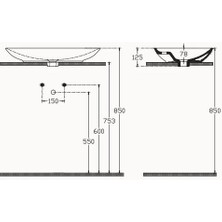 Isvea Sistemay Tezgah Üstü Lavabo 65 cm