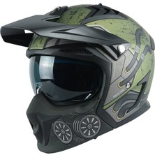 Axxıs Hunter Sv Toxıc C6 Matt Green Kross Kask