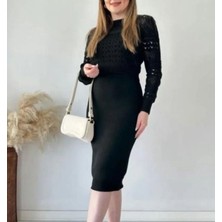 Rouge Basic Ajurlu Triko Elbise Takım