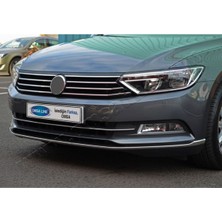 Krom Volkswagen Passat B8 Ön Tampon Çıtası 3 Parça Paslanmaz Çelik