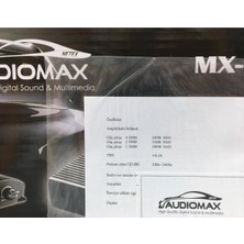 Audiomax Audiomax MX-500.1 Mono Amfi 3000 Watt Bas Kontröl Aparatıyla