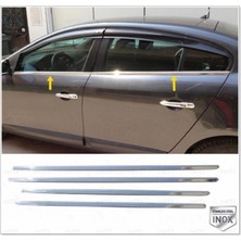 Krom Renault Fluence Krom Cam Çıtası P. Çelik