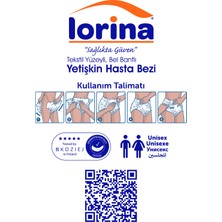 Lorina Belbantlı Bez 4 x 30 Adet M