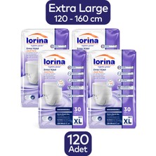 Lorina Yetişkin Emici Külot Xlarge 30'Lu 4 Paket 120 Adet