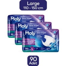 Moly Bel Bantlı Hasta Bezi Large 90'lı