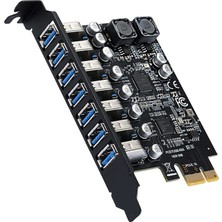 Talent USB 3.2 Pci Express Adaptörü Pci E Ila 7 Bağlantı Noktası Usb3 Gen1 Genişletme Adaptörü Kartı Pci-E Genişletici Pci Express Kartı (Yurt Dışından)