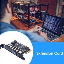 Talent USB 3.2 Pci Express Adaptörü Pci E Ila 7 Bağlantı Noktası Usb3 Gen1 Genişletme Adaptörü Kartı Pci-E Genişletici Pci Express Kartı (Yurt Dışından)