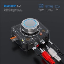 Talent Bluetooth 5.0 Ses Alıcısı 3D Stereo Kablosuz Adaptör Tf Kart Rca 3.5mm 3.5 Aux Jakı Araba Kablolu Hoparlör Kulaklık (Yurt Dışından)