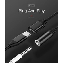 Talent Type C - 3.5mm Şarj Ses Adaptörü 2'si 1 Arada USB C Splitter Kulaklık Aux Ses Kablosu Akıllı Telefon Splitter Için (Yurt Dışından)