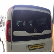 Fiber Fiat Doblo 2010-2022 Siyah Kulaklı Spoiler (Sry)