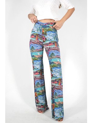 Meskan Tekstil Ispanyol Paça Likralı Pantolon