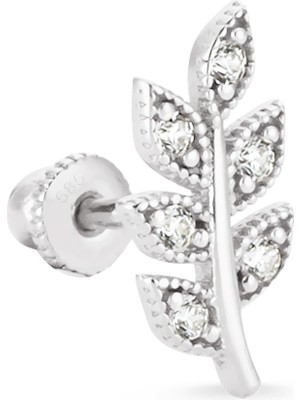 Altın Sepeti Beyaz Altın Zeytin Dalı Helix Piercing