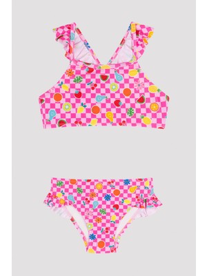 Penti Kız Çocuk Fruit Halter Bikini Üstü