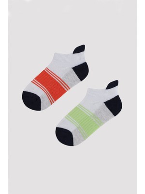 Penti Erkek Çocuk Neon 2 li Spor Patik Çorap