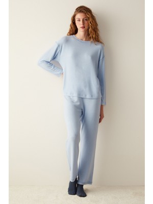 Cool Mood Mavi Pantolon Pijama Takımı