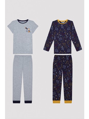 Penti Erkek Çocuk Galaxy Watcher Çok Renkli 2li Pijama Takımı