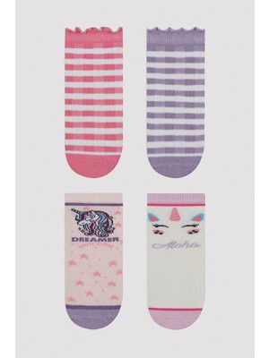 Penti Kız Çocuk Unicorn 4 lü Soket Çorap