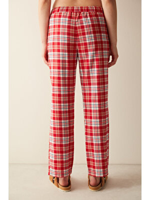 Penti Kırmızı Kareli Pantolon Pijama Altı