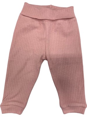 Tiffany Tekstil  Pantolon Patiksiz Basic Theme Raporlu Gül Kurusu