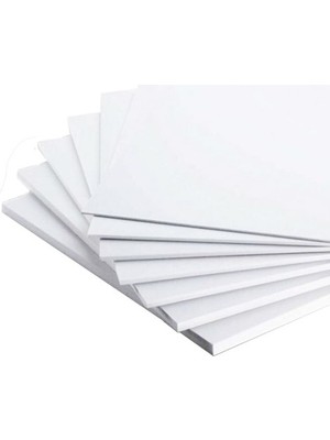 Glanart 25 x 35 cm 3 mm Kalınlık Fotoblok 4'lü Paket Maket Kartonu Beyaz Renk
