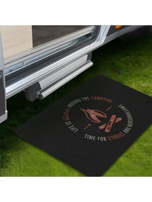Evaşk Kamp Paspası Karavan Çadır Bahçe Paspası 45X70 cm