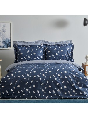 Karaca Home Daisy  Pamuk Tek Kişilik Nevresim Takımı Mint Indigo (Pp)