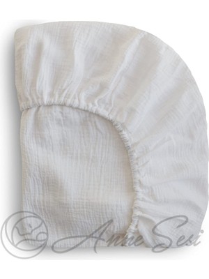 Anne Sesi Bürümcük Müslin Lastikli Bebek Çarşaf  Organik Pamuk